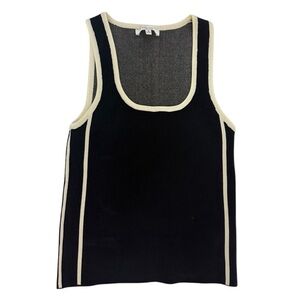 Black and White Sleeveless Tube Top